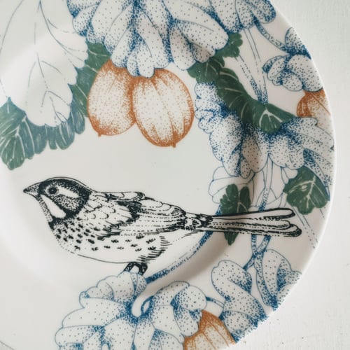 Image of Birds Song Bread Plate A