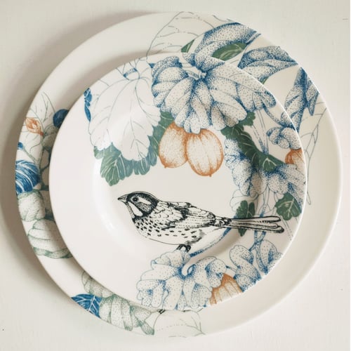 Image of Birds Song Bread Plate A