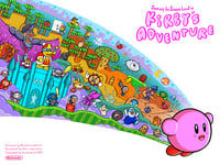 "kirby's adventure" 18"x24" giclee print