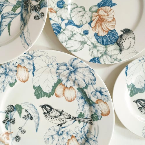 Image of Birds Song Dinner Plate B