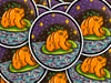 Pumpkin Frog Vinyl Sticker