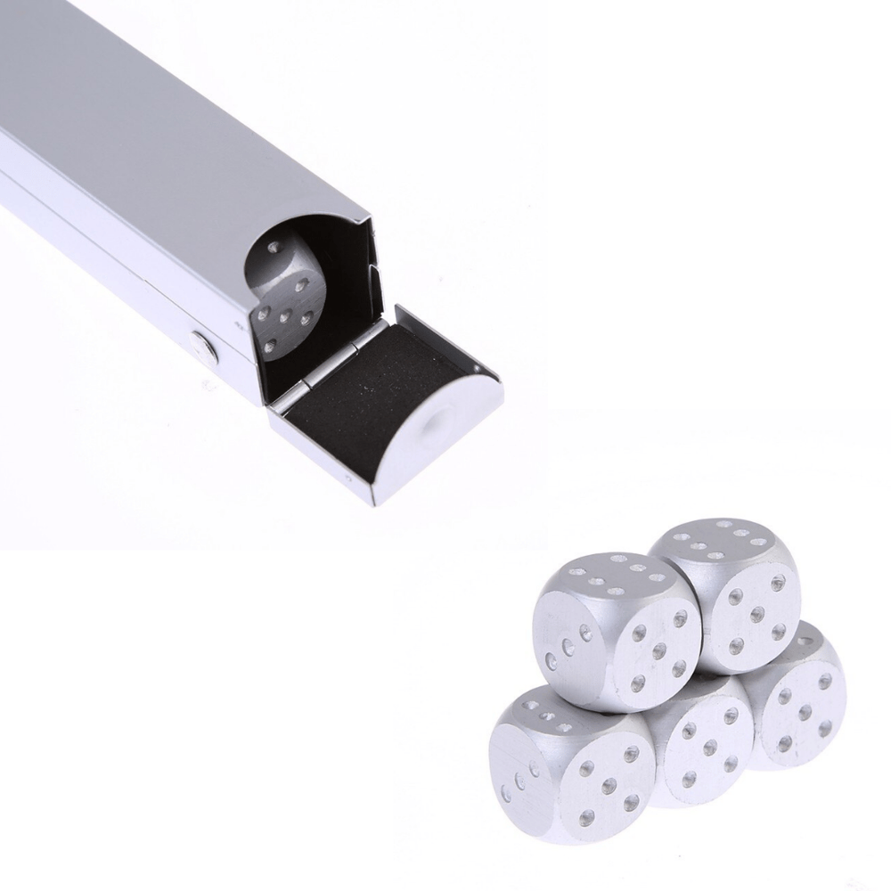 Image of Silver Aluminum Alloy D6 set of 5 
