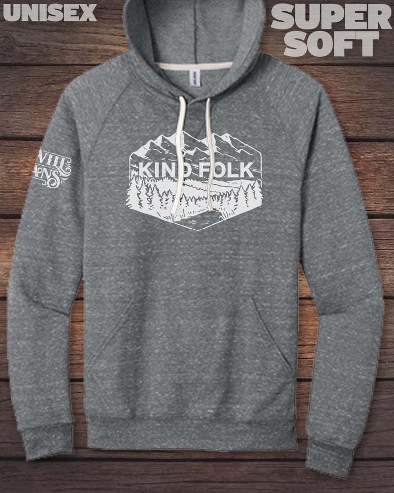 Image of Kind Folk Pullover Hoodie - Gray (Unisex)