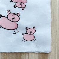 Image 2 of ‘Sky Pigs’ Print