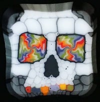 28mm x 28mm 10.31g trippy skull