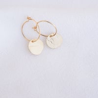 Image 3 of Mini Créoles KEI Or/Argent