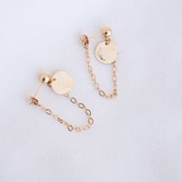 Image 3 of Boucles d'Oreilles Clous KEI Or/Argent