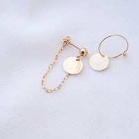 Image 1 of Boucles Dépareillées KEI Or/Argent