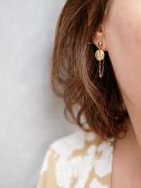 Image 4 of Boucles d'Oreilles Clous KEI Or/Argent