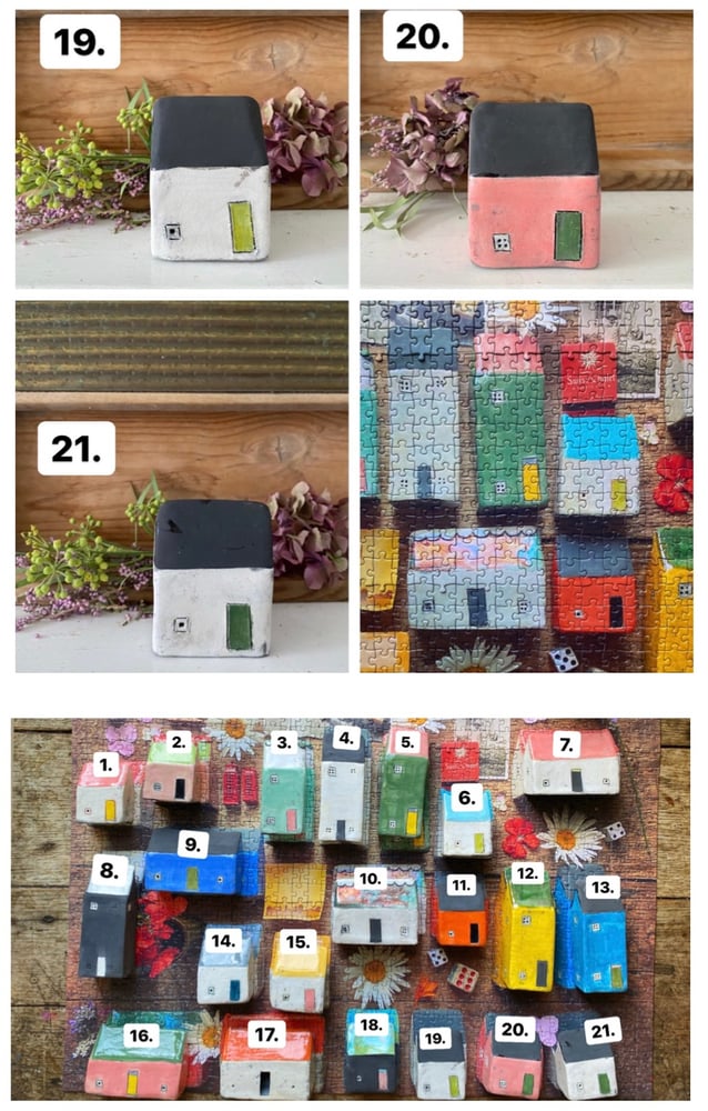 Image of Matching Ceramic House with 'The Raku Banham Borough' 1000 Piece Limited Edition Jigsaw