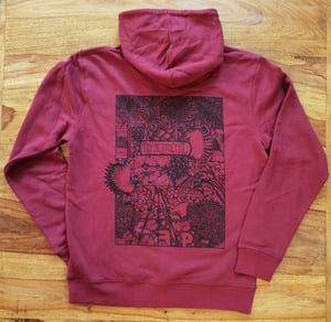 Image of Hoodie - the transporter - burgundy