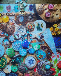 Image 3 of 'Vivienne's Buttons' 1000 Piece Limited Edition Jigsaw