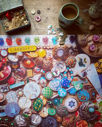 Image 1 of 'Vivienne's Buttons' 1000 Piece Limited Edition Jigsaw