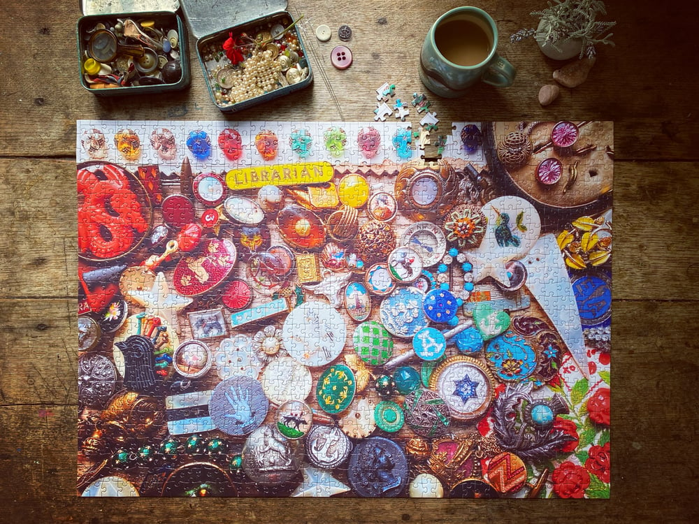 Image of 'Vivienne's Buttons' 1000 Piece Limited Edition Jigsaw