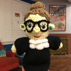 Ruth Bader Ginsburg Crochet Doll