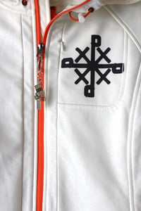 Image of reparation$ jacket in white
