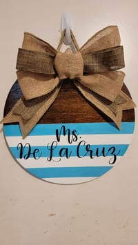 Image 3 of 12 in Wood Round Hanging Sign