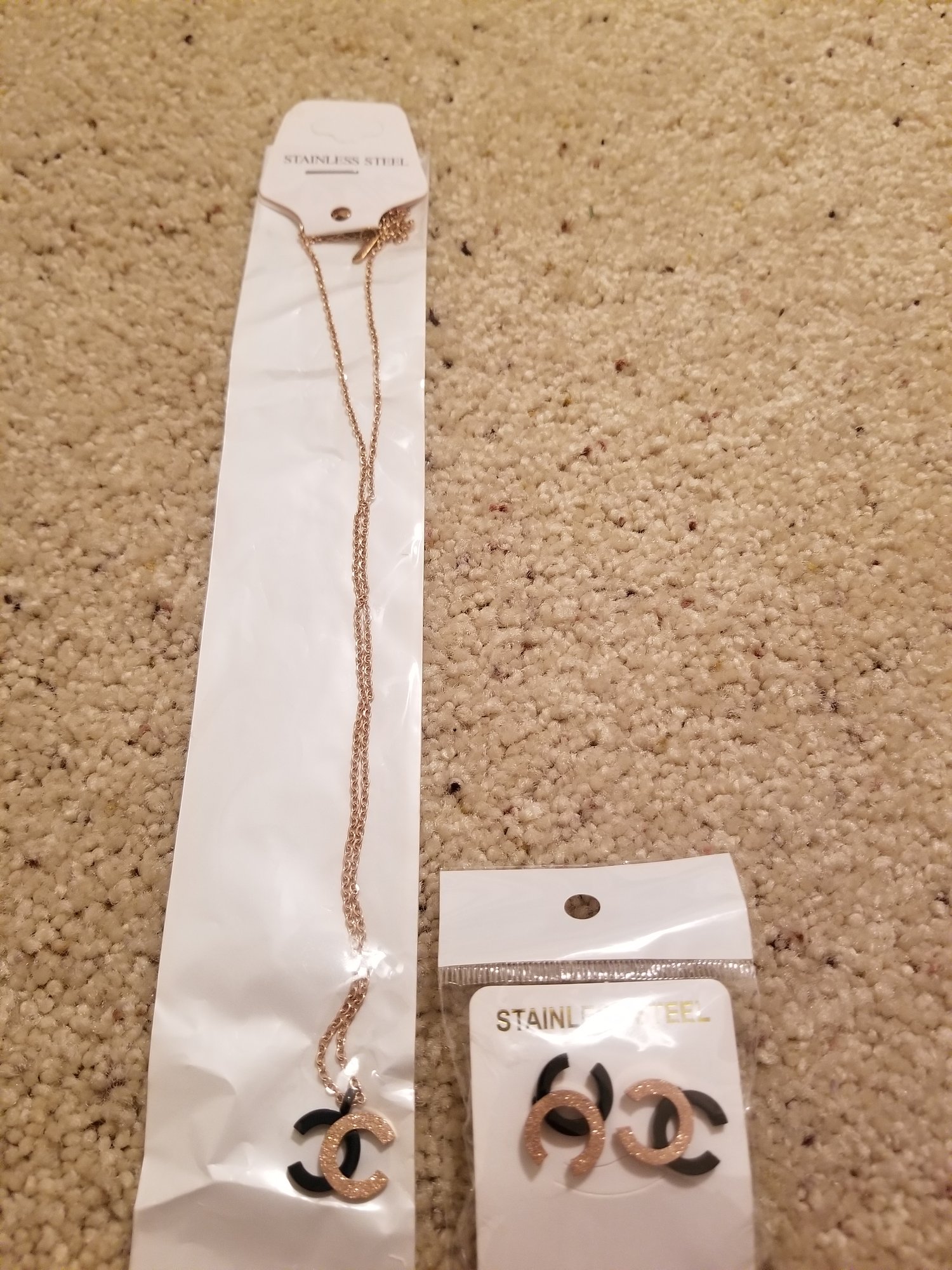 chanel necklace set new