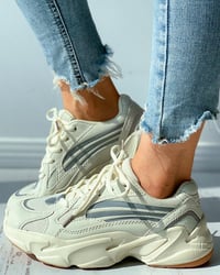 Image 3 of Lace-up  Muffin Sneaker