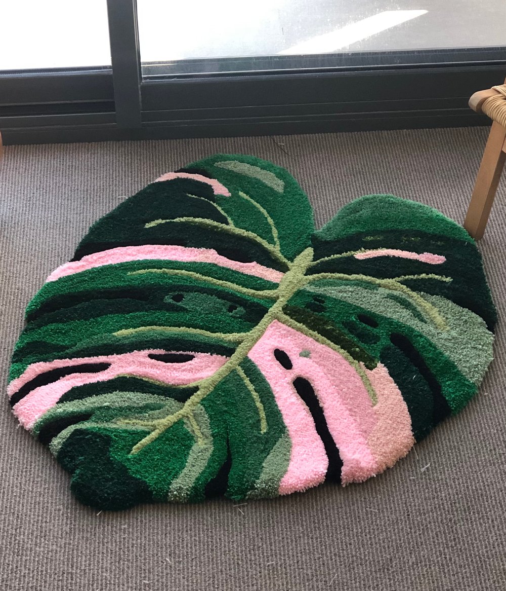 Monstera Leaf Rug Midi