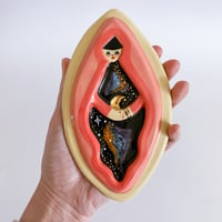 Image 1 of Vulva Godess Trinket Plate / Incense Holder 