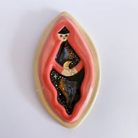 Image 3 of Vulva Godess Trinket Plate / Incense Holder 