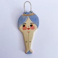 Image 2 of Goddess Baubo Wall Hanging - Blue Hair