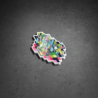 Image 2 of Houston Isometric Sticker