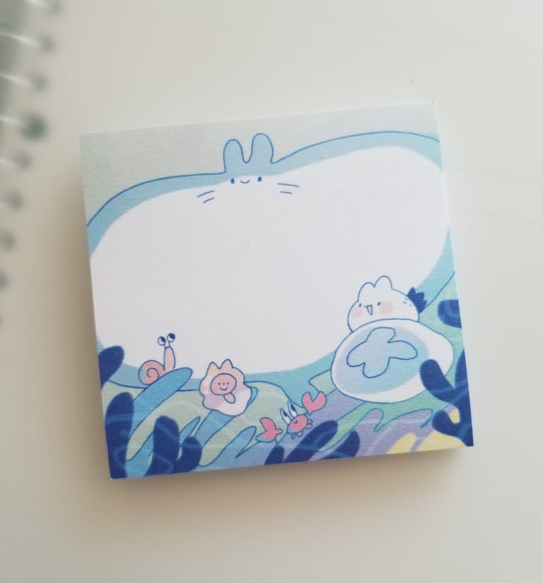 Seafoam & Friends: Manny’s Tumby Memopad