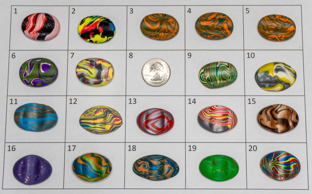 Image of 2021 Oval Pen Rests Group 1