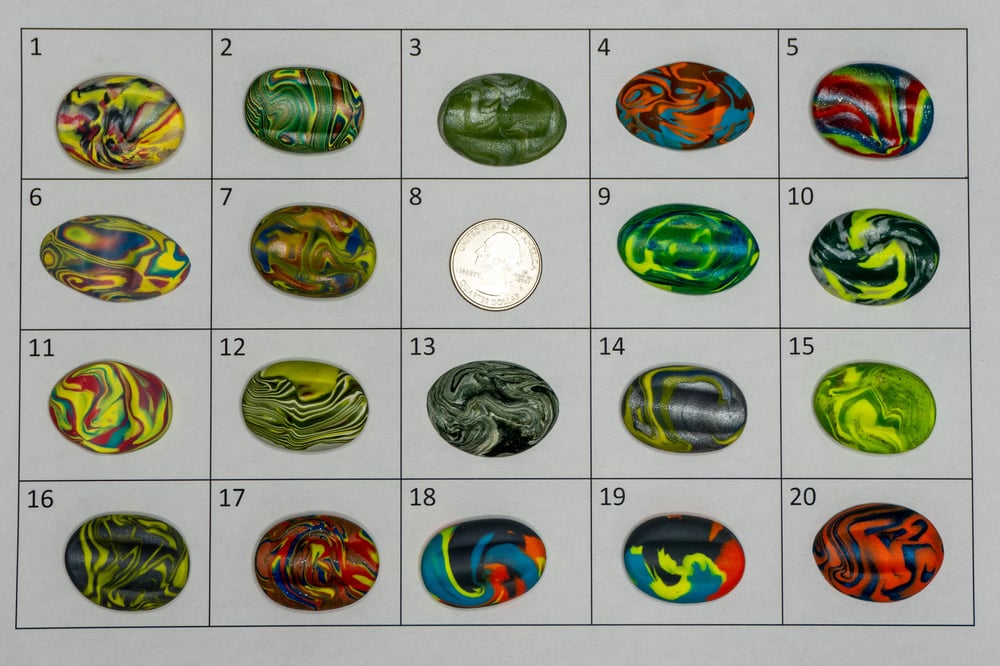 Image of 2021 Oval Pen Rests Group 2