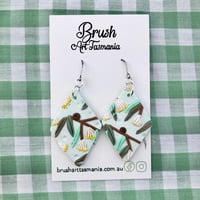 Image 1 of White Flowering Eucalyptus Earrings