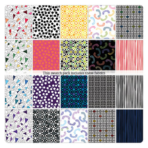 Black, White & Bright Jelly Roll - 2 1/2" Strips #JR101