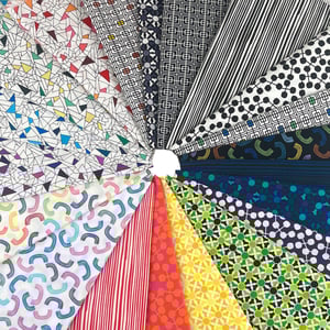 Black, White & Bright Charm Pack 5" x 5" Squares #CH101