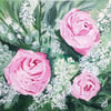 ‘Serendipity’ Pink rose bouquet