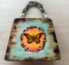 Angel Decorative Mini Wooden Purse Box for Heirlooms, Jewelry, Trinkets - Titled "Shimmer" 