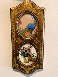 Image 1 of Peacock and frog prints 