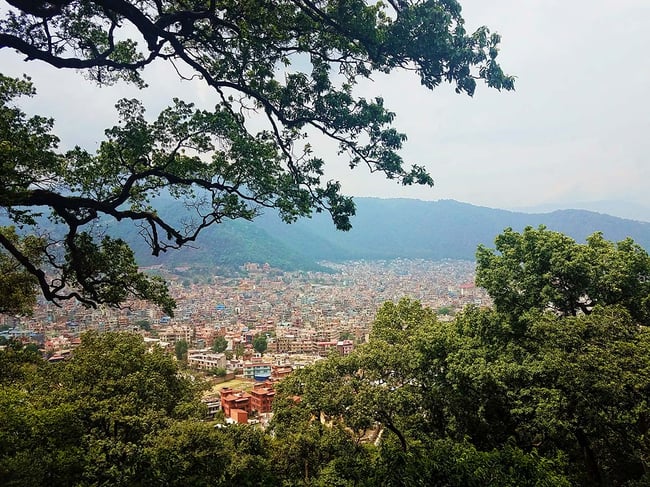 Looking Down on Kathmandu