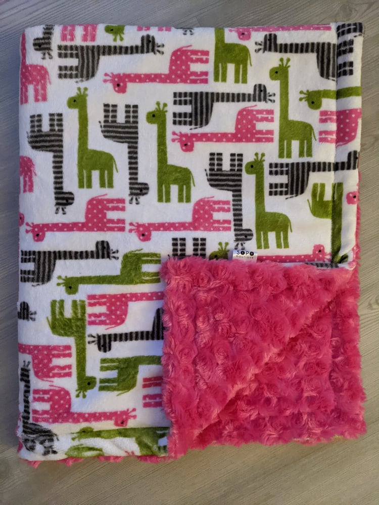 Image of Giraffe Baby Blanket