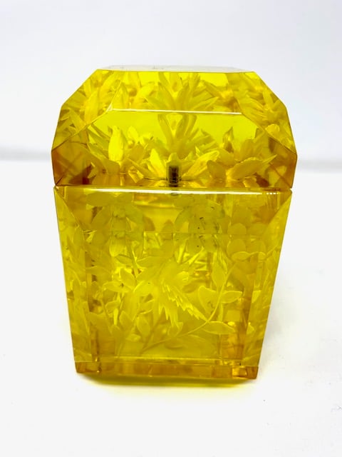 Image of Mini Victorian Lucite Box- Forsythia 