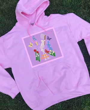 Image of Skeleton Chasing Butterflies Hoodie