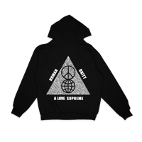 Image 1 of human unity tri hoodie