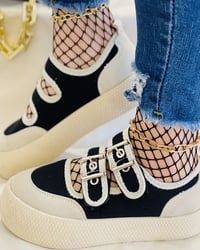 Image 2 of Buckled Colorblock Muffin Sneaker