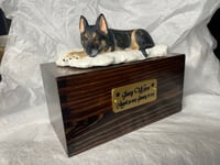Image 8 of Custom Engraved German Shepherd Urn For Ashes Pet Portrait To Your Photos