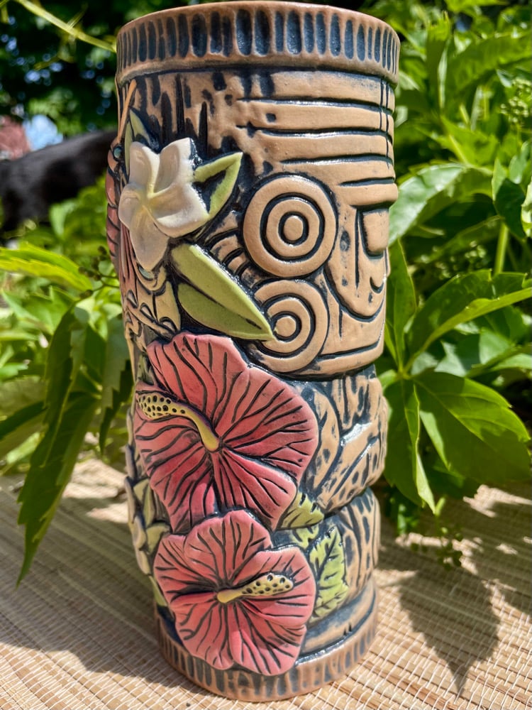 Image of Full Color Floral Peanut Mug