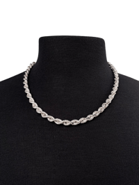 Image 1 of .925 Italian Silver Twisted Rope Necklace