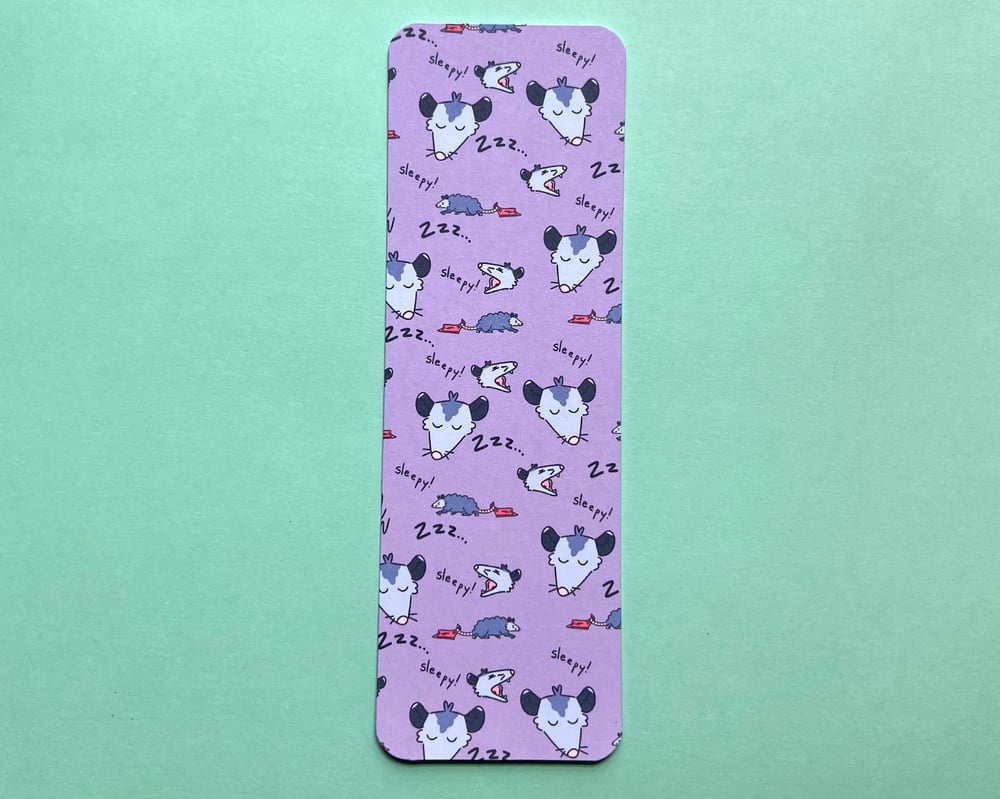 Image of Sleepy possum bookmark
