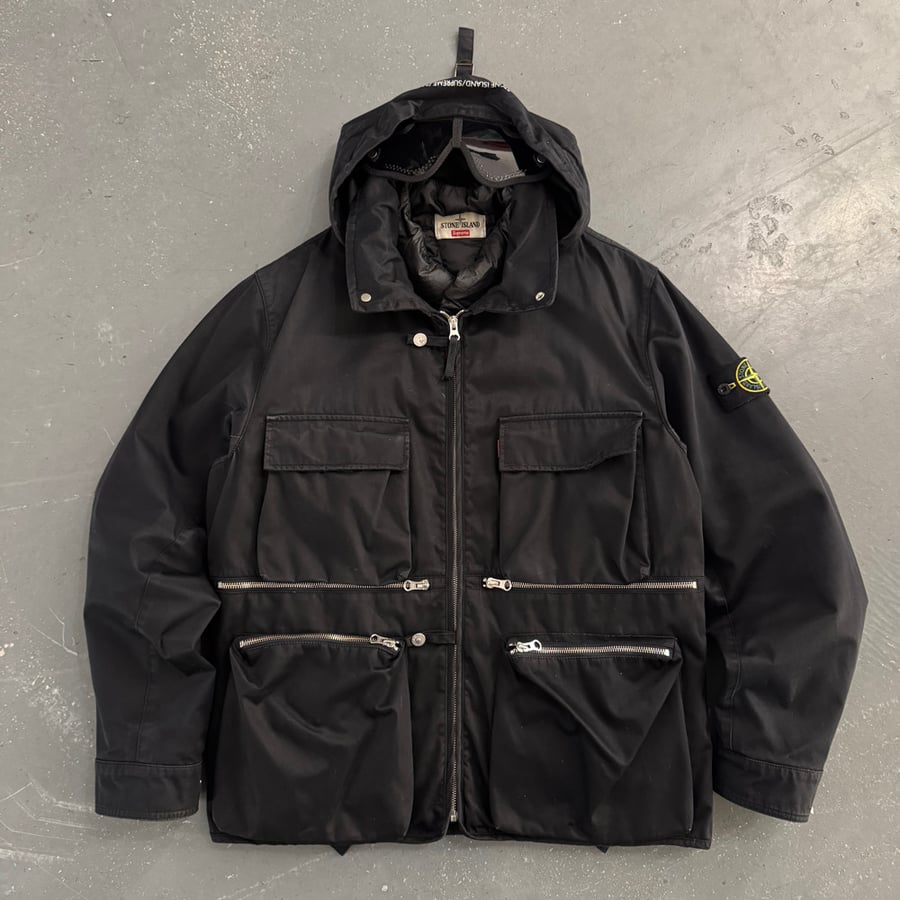 Image of AW 2018 Supreme x Stone Island Raso Gommato Helicopter Jacket, size small