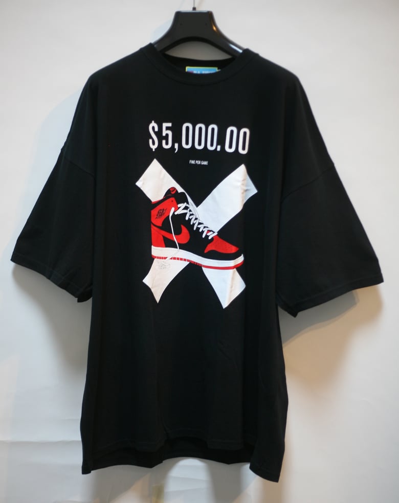 Image of Jordan 1 Banned $5000 Fine Per Game Tee Shirt