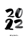 Black Strokes Calendar 2022 